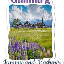 ShopTwiz Gulmarg Jammu and Kashmir Printed Souvenir Fridge Magnet-image-4