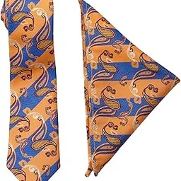 to the nines Men's Multi-Coloured Checks Tie & Pocket Square-picture-1