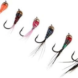 MERISHOPP®2x6pcs Brass Bead Head Epoxy Nymph Flies Fast Sinking Fly Fishing Trout Lure|Sporting Goods | Fishing | Baits, Lures & Flies | Crankbaits-image-52