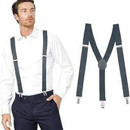 Suspenders for Men Adjustable Elastic Y Back Style Suspender Strong Clips-image-26