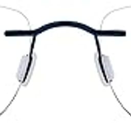 LENSKART AIR Classic (Durable, Flexible and Light-Weight) Zero Power Bluecut and Antiglare Computer Eyeglasses | Blue Rectangular Rimless | For Men and Women | Medium | LA E14858-image-66