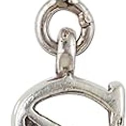 Jewellery 925 Sterling Silver English Alphabet Letter Charm Pendant, Fits in Bracelet and Chain for Men and Women-image-2