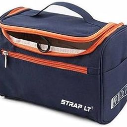 Hanging Travel Makeup Cosmetic Organizer Shower Bag Bathroom Shaving Kit (Blue)-image-94