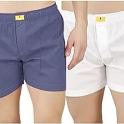 100% Cotton Boxer Inner Shorts for Men- Soft Durable Regularfit Solid Multicolor with - Casual Home Wear-picture-21