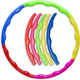 Ratna's Hula Hoop Ring Super Baby Nano for Kids - Multicolor & Lightweight - Perfect for Indoor and Outdoor Play - 5 Inter Lockable Pieces Approx 50 cm Diameter-22