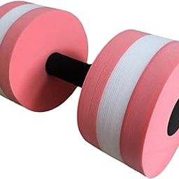 HEAVENGLOW Aquatic Dumbbell Hand Bar Water Aerobics Workouts Aquatic Exercise Dumbbells Pink-image-43