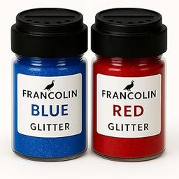 Francolin Glitter | Blue & Red | Resin Art | Glitter – Shimmer for Epoxy, Tumblers, Slime & Nail Art – Cosmetic Grade – 75g*2-image-79