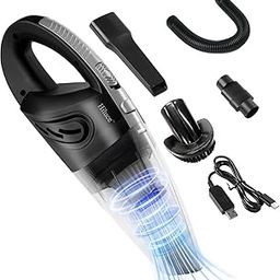 Portable Cordless Vacuum Cleaner, Handheld Car Vacuum Cleaner High Power Wet & Dry USB Rechargeable Lightweight and Cordless 0.45L Capacity Storage Bag for Car,-image-61