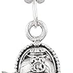 � Silver Plated Brass Ganesha Mini Lord Ganesh/Ganpati Pendant Locket Chain Necklace Temple Jewellery For Men Women-picture-33
