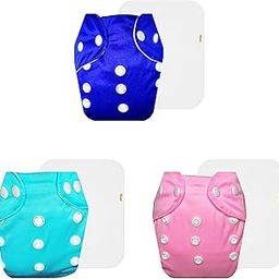 Dumbledo Lite Cloth Diaper with Cotton Insert (Pack of 3) | Dry Feel and Comfortable | Breathable | Travel Friendly | All-Day Wear | 3 Months – 2 Years | Unisex Baby-32