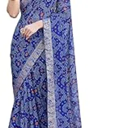 yashika Women's Trendy Printed Jacquard Lace Georgette Saree with Blouse Material||AZ-YS-P1-GULSHAN-Parent-picture-31
