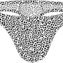 Men's Thong Low Rise Sexy Printed G-String Thong Bikini G-String Sexy Lingerie Panties Briefs L1322-picture-34