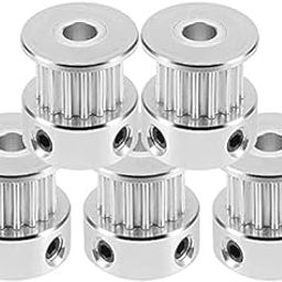 REES52 GT2 16 Teeth 5mm Bore Timing Pulley Aluminum Synchronous Wheel for 6mm Belt, Compatible with RepRap 3D Printer Prusa i3-16