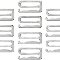 EXPORA 10pcs Alloy Replacement Bra Strap Slide Hooks Fig 9 Lingerie Adjuster 25mm-image-21