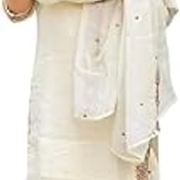 Women's Crunchy Silk Embroidery & Sequence Work Straight Kurta with Sharara & Dupatta Set-image-65