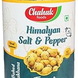 CHAHAK Salt Pepper Roasted & Flavored Makhana/Lotus Seeds/Phool Makhana/Foxnut Fox Nut 80gm Pack of 1-image-85
