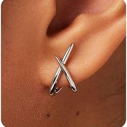 Earrings women gold trendy 14k gold stud earrings dainty minimalist giftable-image-5