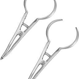 QWORK Dental Orthodontic Separator Plier - 2 Pack Ergonomic Dental Tool Separator Placer Pliers with Contoured Tips, Medical Grade Stainless Steel Separator Pliers, for Quick & Easy Dental Procedures-16