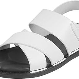 metro Men Faux Leather Flat Casual Comfort Sandal-picture-9