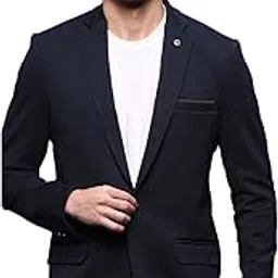 showoffff Men's Single Breasted Slim Blazer-picture-36