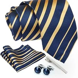 axlon Tie for Men – Micro Silk Neck Ties Set with Cufflinks Flower Pin, Pocket Square & Black Gift Box, Combo Necktie Sets for Office Wear, Formal Suits & Weddings (0, TPst7pn)-picture-5