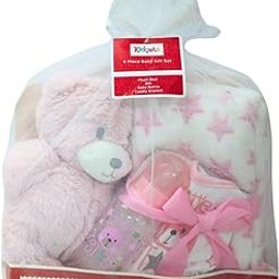 MOON MAMA Essentials Gift Set for Babies, Soft Cotton Material Use for Baby Comfort, Perfect for Newborns & Infants, 4-Pieces Gift Set for 0 to 6 Months Babies, Pink-image-29