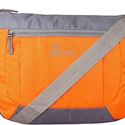 Nylon Sling Bag For Men and Women/Cross Body Sling Bag/Polyester Messenger Bag for Travel/Water Resistant Shoulder Bag/Side Bag For Office,College,Trips,Daily Needs Boys Girls (Orange)-image-103