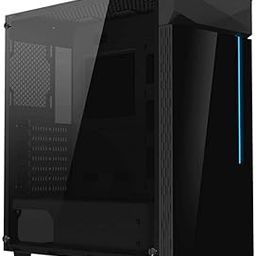 Gigαbytᥱ C200 Tempered Glass ATX Gaming Case, Tinted Tempered Glass, RGB Integrated, Enhanced Airflow - Black-image-11