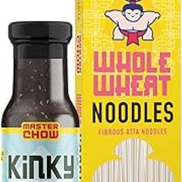 MasterChow Healthy Noodle Pack - Whole Wheat Noodles (300 gm) and Holy Basil Kinky Korean Stir Fry Cooking Sauce (220gm) | No Artificial Color | No Maida, Not Fried |Fresh From the Kitchen | Serves 4-5 Meals-picture-29