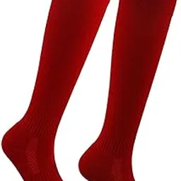 SAZ DEKOR Fencing Socks Fencing Stockings Comfortable Elastic Socks for Foil Epee Game Red S-picture-1