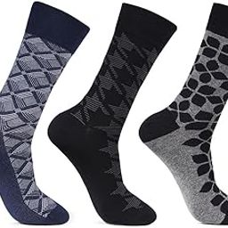 Designer Office/Business/Formal Crew Socks for Men - Pack Of 3-image-34