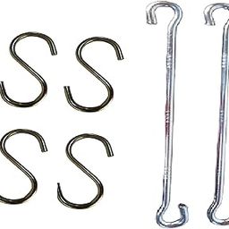 Q1 Beads Swing Jhula Hammock Hanging Hooks (2 Rod/Links, 4 S Hooks)-image-94