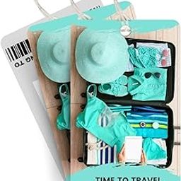 Brandian Luggage Tags and Bag Tags, Time to Travel Make A Statement with Our Exclusive Collection of Bag Tags The Epitome of International Travel with Silicone Band (Multicolour)-22