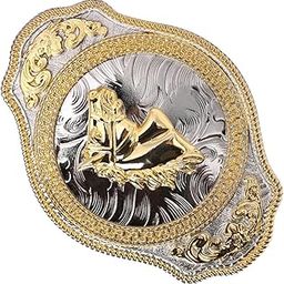 Rodeo Engraved Golden Horse Belts Buckle Men's Metal Vintage Western Cowboy | Belt Buckles-image-40