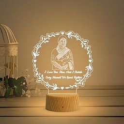 Gift Me Bazar Personalized Mom Photo Acrylic Led Night Lamp with Warm White Light & USB Powered | I Love You Mom Gift | Mothers Day Gift for Mom | Birthday Gift for Mom-image-67