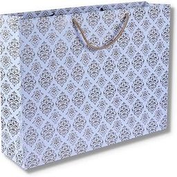 Economy Gold Flowers Big Paper Gift Bags for Baby Shower Return Gift, Small Presents, Weddings, Birthday, Holiday Presents, Pack of 25 (39.37x10.16x30.48 cm)-picture-16