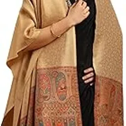 tweedle Woven Design Zari Shimmer Shawl for Women, Multi-Colour Ethnic Motifs Palla, Size - 40 x 80 inches-picture-29