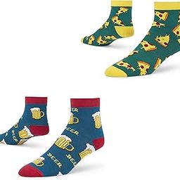 Men's and Women's Combed Cotton Ankle Length Socks (Pack of 2) (Multicolour, Free Size)-image-4