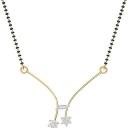 18k (750) Rose Gold and Diamond Mangalsutra for Women-image-70