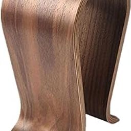Universal Headset Display Stand Desktop Wooden Headphone Holder for Husband Brown-picture-13