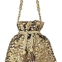 Potli Bags for Women Evening Bag Clutch Ethnic Bride Purse with Drawstring-image-10