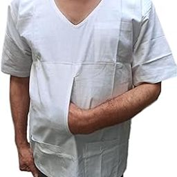 Crystaleye Mens lattha baniyan,desi baniyan, Pocket baniyan, Travel Vest, Patient Vest Half Sleeve 100% Pure Cotton (Pack of 2)-image-6