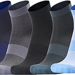Ankle Length Sports Socks for Men, High Performance Athletic Wear For Running, Cycling, Workout And Outdoor Sports, Combo Pack of 5 Pair Socks-image-46