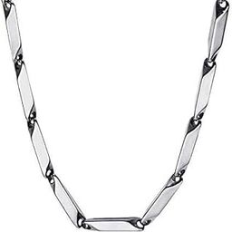 Premium Men Stainless Steel Twist Chain Necklace (Rice Chain) for Mens, Boys and Womens, Anti-Fade Polish, Secure Clasp || Mens Jewellery || Women's Jewellery (50 cm length)-image-24