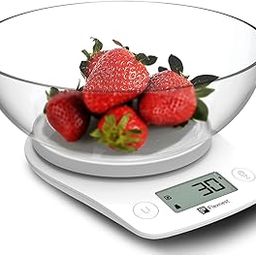 Flexnest XL Bowl Digital Kitchen Weighing Scale with FREE Measuring Bowl & Food Weight Machine for Health, Fitness, Home Baking & Cooking, 1 Year Warranty & Batteries Included - White-28