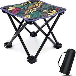 Portable Mini Folding Stool Fishing Chair, Small Collapsible Stool Fishing Camping Stool Mini Chair Outdoor Portable Seat for Outdoor Hiking Gardening Beach Travelling-image-74
