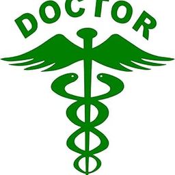 ROONIR Doctor Logo Doctor Sign Green Doctor for car Front or Back Side Pack of 2 Sticker Size(14.5X14.5 cm)-picture-19