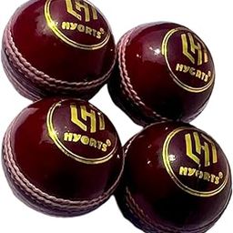 HYORTS Senior Official Hard & Seasoned 4 Pieces Leather Cricket Balls for Practice A Grade Handstitched Pack of 4-image-39