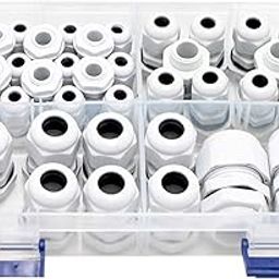 38 Pcs Waterproof Cable Glands Cable Gland Joints Cable Grommets for Outdoor Garden Control Box Junction Box Waterproof Cable Gland Set Outdoor-image-11