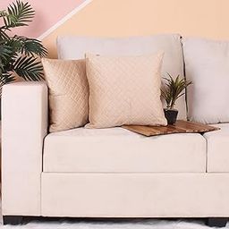 BRICK HOME Single Side Quilted Velvet Cushion Cover Set of 2 (12 x 12 Inches)-image-22